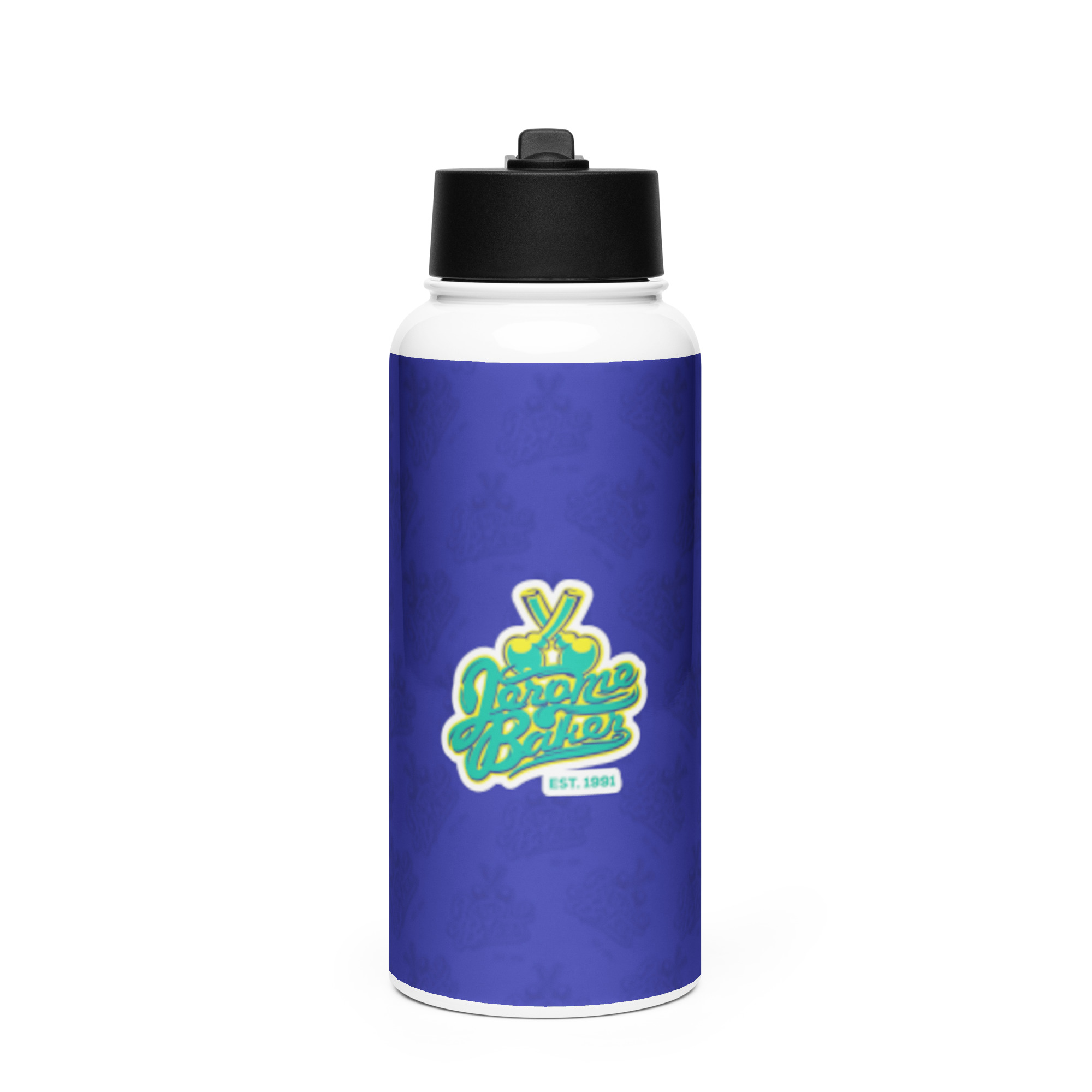 Stainless Steel Water Bottle with a Straw Lid – NY Drop 1 – Indica Style Solid Color